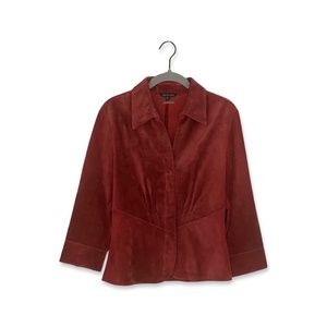 Women's Red Suede Jacket